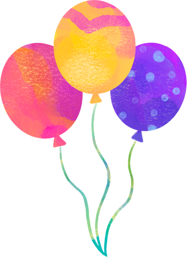 Watercolor Outer Space Birthday Balloons